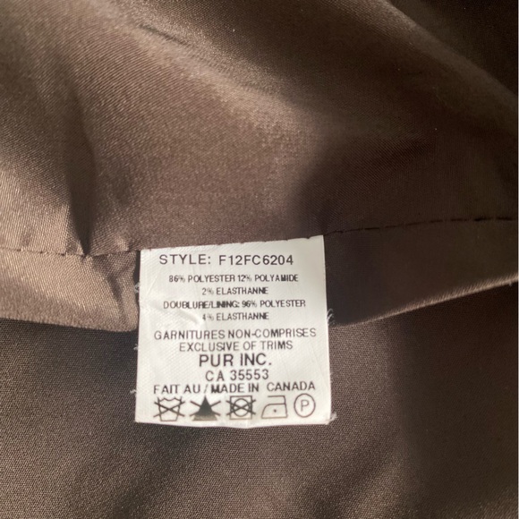 Iris Setlakwe Dark Brown Corduroy Peplum Back Blazer Size 12 - Picture 12 of 13